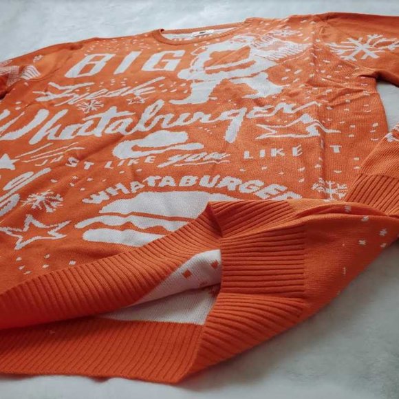 New men's L  Whataburger ugly Christmas sweater - Picture 4 of 7